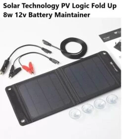 Solar Technology PV Logic Fold Up 8w 12v Battery Maintainer STFP08