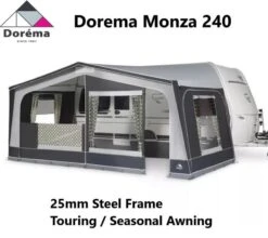 Dorema Monza 240 Touring Seasonal Awning 25mm Steel Frame -Camping Online 6954