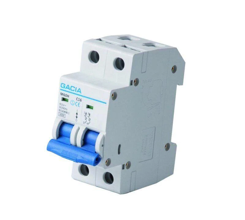 GACIA 16A Double Pole MCB C Curve Din Rail Caravan Electrics L215GA 3 GACIA 16A Double Pole MCB C Curve Din Rail Caravan Electrics L215GA - Image 3