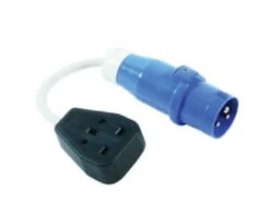 UK Mains Hook Up Trailing Adaptor Converter Cable