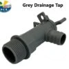 Waste Water Drainage Outlet Tap Grey 3/4′ BSP For 25mm Hose Caravan Motorhome