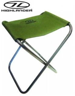 Highlander Portable Lightweight Folding Camping Fishing Stool OLIVE GREEN FUR068