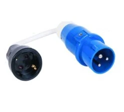Main Hook Up Euro Conversion Lead Adaptor Camping Caravan Site Electric PO1081 -Camping Online 7123421