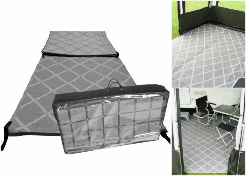 Paradise 2.5m X 7m Caravan Awning Carpet Ground Sheet Padded Grey 3 Paradise 2.5m X 7m Caravan Awning Carpet Ground Sheet Padded Grey - Image 3
