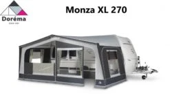 Dorema Monza XL 270 Seasonal Awning Charcoal 28mm Upgraded Steel Frame -Camping Online 73517 grey