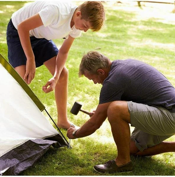 Highlander 24cm 9.5″ Steel Round Wire Tent Pegs X 10 Camping Caravan 4 Highlander 24cm 9.5″ Steel Round Wire Tent Pegs X 10 Camping Caravan - Image 4