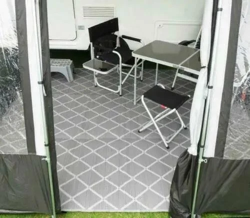 Paradise 2.5m X 7m Caravan Awning Carpet Ground Sheet Padded Grey 6 Paradise 2.5m X 7m Caravan Awning Carpet Ground Sheet Padded Grey - Image 6