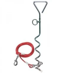 Leisurewize Camping & Outdoor Screw In Ground Dog Anchor Stake With Tether Lead 9 Leisurewize Camping & Outdoor Screw In Ground Dog Anchor Stake With Tether Lead -Camping Online 7618623