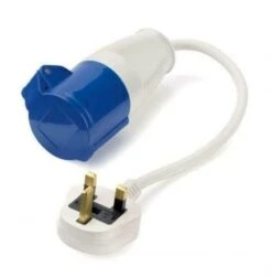 UK Mains Adaptor Cable 13a To 16a Fly Lead Hook Up PO107A -Camping Online 7723021