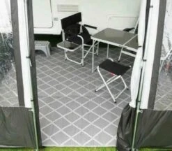 Paradise 2.5m X 3m Caravan Awning Carpet Ground Sheet Padded Grey -Camping Online 7836