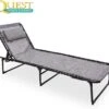 Quest Hampton Easy Folding Textilene Sun Lounger / Camp Bed