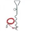 Leisurewize Camping & Outdoor Screw In Ground Dog Anchor Stake With Tether Lead