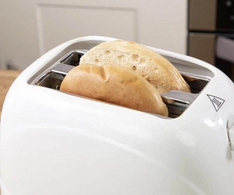 Quest Low Wattage 2 Slice Toaster Campsite Caravan Motorhome White K0036W 2 Quest Low Wattage 2 Slice Toaster Campsite Caravan Motorhome White K0036W - Image 2