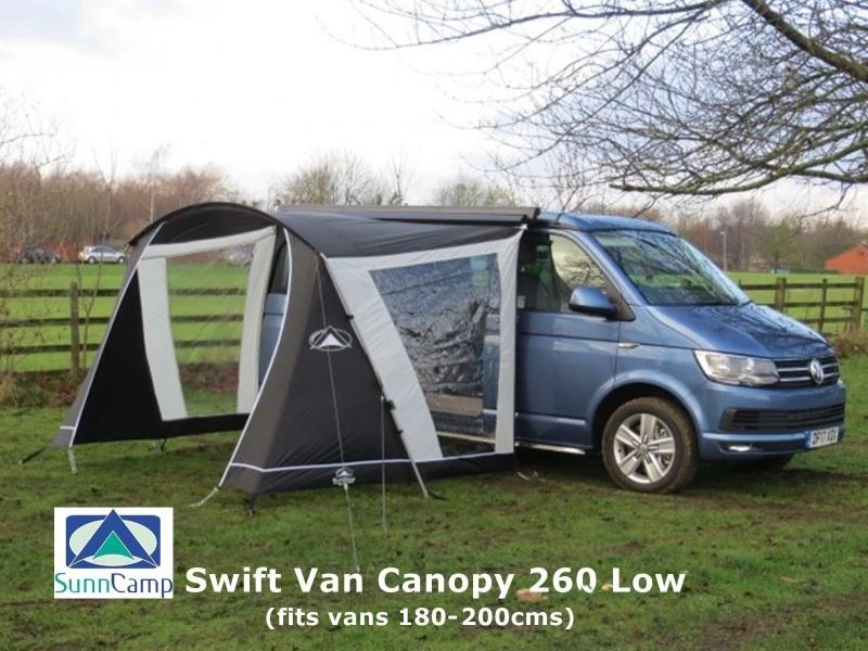 SunnCamp Swift Van Canopy 260 Campervan Motorhome Awning VW T5 T6 Canopy 1 SunnCamp Swift Van Canopy 260 Campervan Motorhome Awning VW T5 T6 Canopy