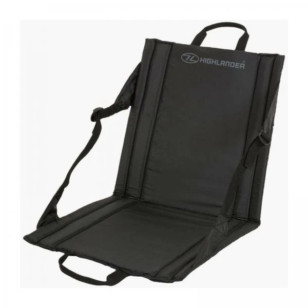 Highlander Lightweight & Portable Folding Outdoor Seat – SM026 Black 2 Highlander Lightweight & Portable Folding Outdoor Seat – SM026 Black - Image 2