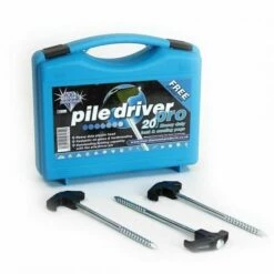 Blue Diamond Heavy Duty Pile Driver Ground Pegs Pro 20 Pack PEG224 -Camping Online 8182