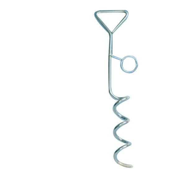 Leisurewize Camping & Outdoor Screw In Ground Dog Anchor Stake With Tether Lead 3 Leisurewize Camping & Outdoor Screw In Ground Dog Anchor Stake With Tether Lead - Image 3