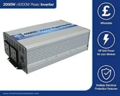 Streetwize 12v To 2000 Watt / 4000 Watt Inverter Power. 2000 Watt – SWINV2000