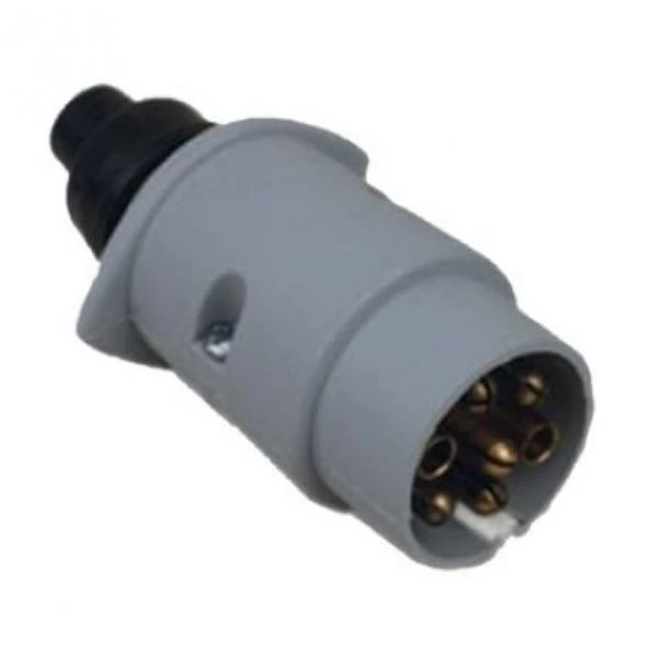 12N & 12S 7 Pin Plastic Plugs Grey And Black For Caravans 12 Volt 12 N & 12 S 4 12N & 12S 7 Pin Plastic Plugs Grey And Black For Caravans 12 Volt 12 N & 12 S - Image 4