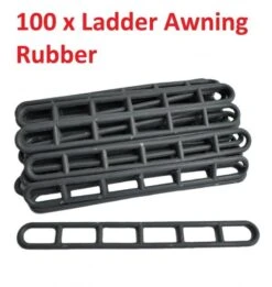 PLS 100 X Rubber Ladder Band Strap Tent Awning 210mm