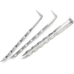 PLS Strong Steel Angle V Shaped Ripple Tent Pegs 22.cm X 10 – 6001300 X 10 -Camping Online 8691