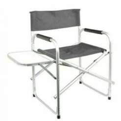 Leisurewize Folding Aluminium Directors Chair With Side Table GREY LW647 8 Leisurewize Folding Aluminium Directors Chair With Side Table GREY LW647 -Camping Online 8732