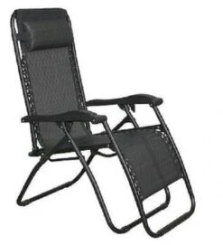 2 X Heavy Duty Textoline Zero Gravity Reclining Garden Sun Lounger Chairs Black 8 2 X Heavy Duty Textoline Zero Gravity Reclining Garden Sun Lounger Chairs Black -Camping Online 884