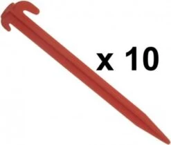 PLS Red Plastic Pegs 20cm Awning Tent Pegs X 10 6002700 -Camping Online 891