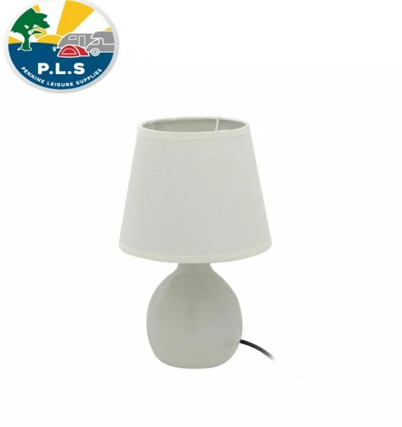 PLS Ceramic Table Lamp CREAM Mains 240v Caravan Motorhome TL103 5 PLS Ceramic Table Lamp CREAM Mains 240v Caravan Motorhome TL103 - Image 5