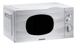 Daewoo White 20L 700W Microwave Oven Dial Auto Defrost