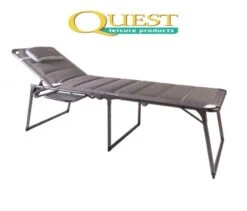 Quest Naples Pro Lounge Bed With Side Table Outdoor Furniture F1324 -Camping Online 9103291