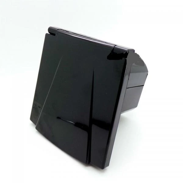 Caravan Electrics 16A 240v Flush Fitting Mains Inlet Socket New Flap Black PO140 5 Caravan Electrics 16A 240v Flush Fitting Mains Inlet Socket New Flap Black PO140 - Image 5