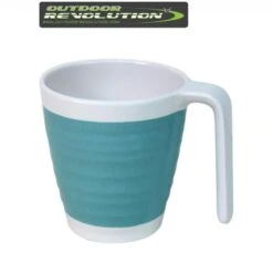 Outdoor Revolution X 4 Pastel Blue Melamine Mug Set -Camping Online 9242121