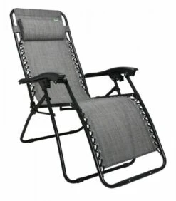 Quest Hygrove Zero Gravity Relaxer Chair In Grey Camping Caravan Motorhome F2027 -Camping Online 9255672