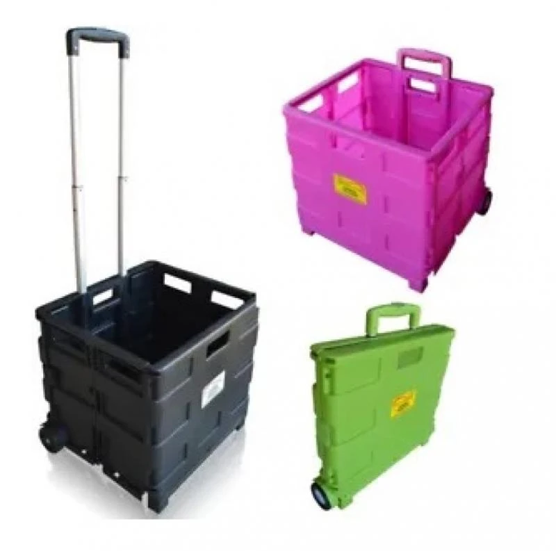 Sun Leisure Pack And Go Folding Shopping Trolley, Boot Cart With Wheels Pink 5 Sun Leisure Pack And Go Folding Shopping Trolley, Boot Cart With Wheels Pink - Image 5