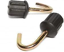 W4 Awning Pole End Hooks For 7/8 22mm Poles X2 Caravan Motorhome Camping 37684