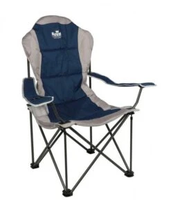 Royal President Folding Lightweight Camping Chair Blue Silver Caravan Outdoor -Camping Online 948591