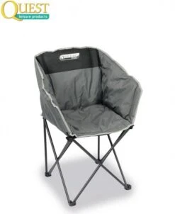 Quest Autograph Kent Chair In Black And Grey Camping Caravan Motorhome F3025-BL -Camping Online 9591A