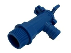 Fresh Water Drainage Outlet Tap Blue 3/4′ BSP For 25mm Hose Caravan Motorhome -Camping Online 9599581