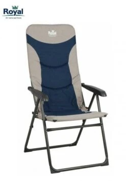 Royal Colonel Chair Blue High Back Camping Caravan BBQ Outdoors R704 -Camping Online 991A