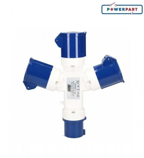 3 Way Mains Outlet Hook Up Splitter Adapter 16A Caravan Motorhome Camping 3 3 Way Mains Outlet Hook Up Splitter Adapter 16A Caravan Motorhome Camping - Image 3