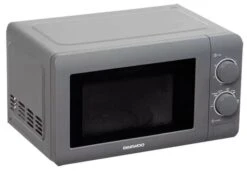 Daewoo Grey 20L 800W Microwave Oven Dial Auto Defrost